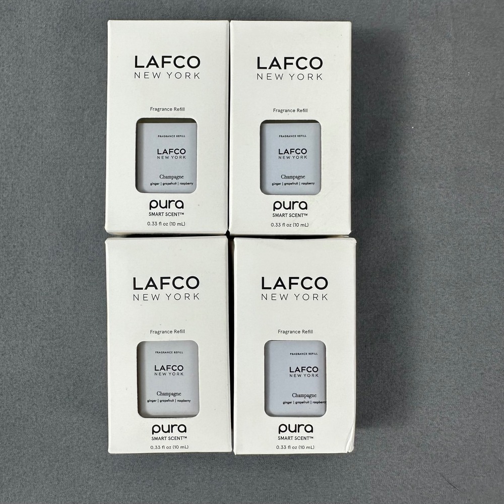 Pura Replacement Fragrance Champagne By Lafco Smart Diffuser Refill, Set Of 4